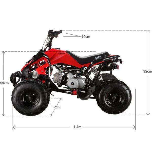 GMX The Beast Red 110cc SPORTS Quad Bike - Image 4